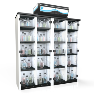 Erlab 1634 Smart Chemical Storage Cabinet, with shelves and standard doors