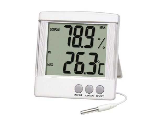 2-Pack Indoor/Outdoor Digital Thermometer & Hygrometer - Shows Min/Max Temp & Humidity